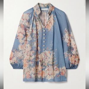 ZIMMERMANN Blouse Cascadian Billow size AU 2/ USA M (6/8) NWT